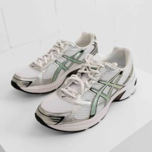 Asics Gel-1130 Sneakers Unisex Wit/Zilver/Lichtgroen