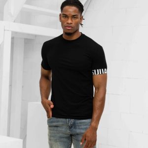 Dsquared2 Round Neck T-Shirt Heren Zwart/Wit